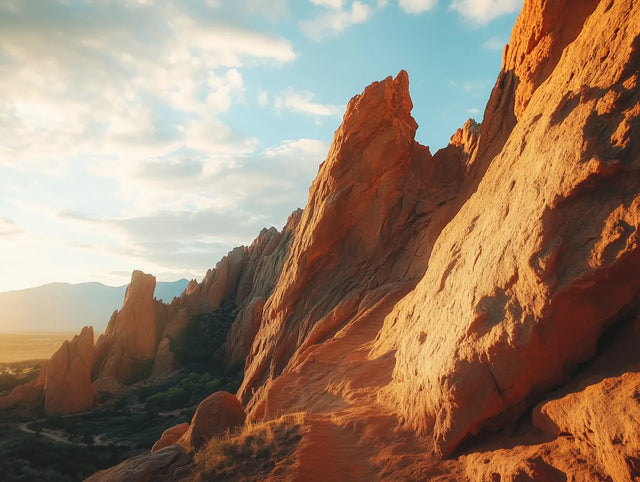 Golden Hour In The Desert Canvas Wall Art