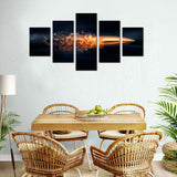 Explosive Bullet Motion Canvas Wall Art