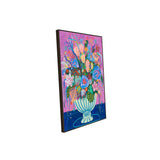 Vibrant Floral  – Bold & Colorful Modern Bouquet Canvas Wall Art