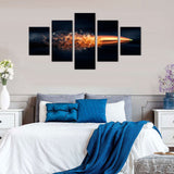 Explosive Bullet Motion Canvas Wall Art