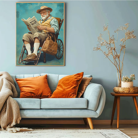 "Gentleman in Reflection"-Canvas Wall Art