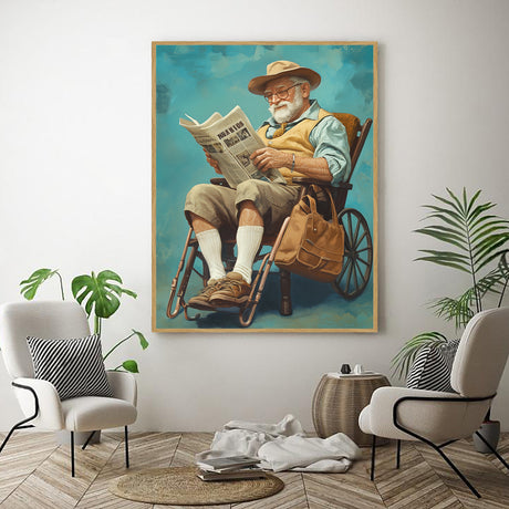 "Gentleman in Reflection"-Canvas Wall Art