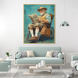 "Gentleman in Reflection"-Canvas Wall Art