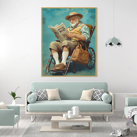 "Gentleman in Reflection"-Canvas Wall Art