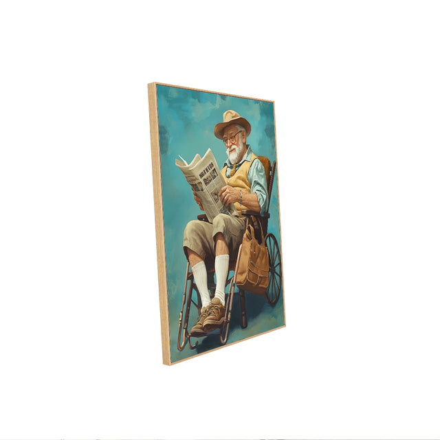 "Gentleman in Reflection"-Canvas Wall Art