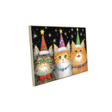 Festive Kittens Canvas Wall Art