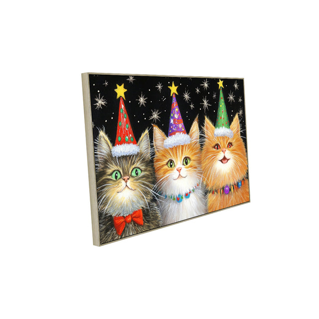 Festive Kittens Canvas Wall Art