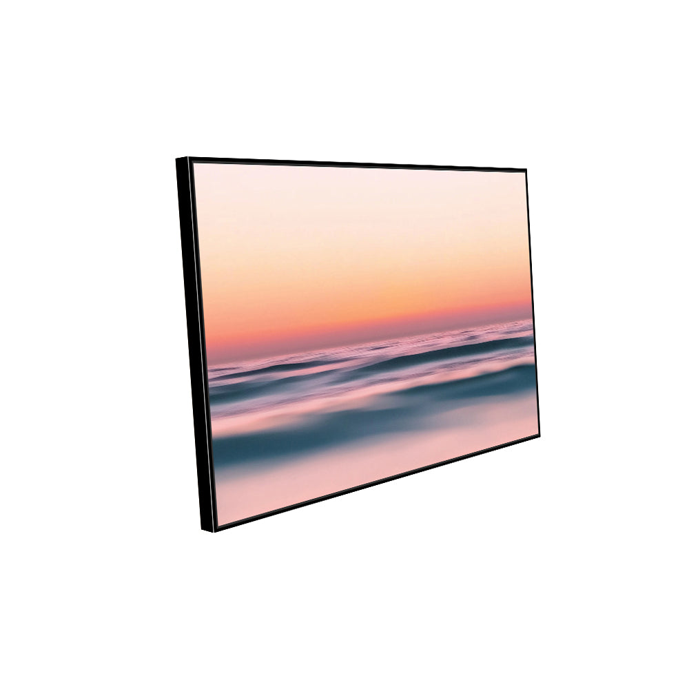 Serene Sunset Waves Canvas Wall Art