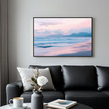 Serene Coastal Horizon Canvas Wall Art