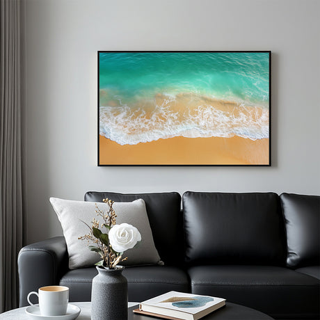 Tranquil Shoreline Bliss Canvas Wall Art