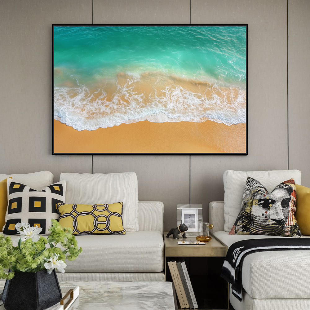 Tranquil Shoreline Bliss Canvas Wall Art