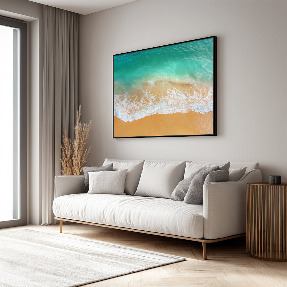 Tranquil Shoreline Bliss Canvas Wall Art