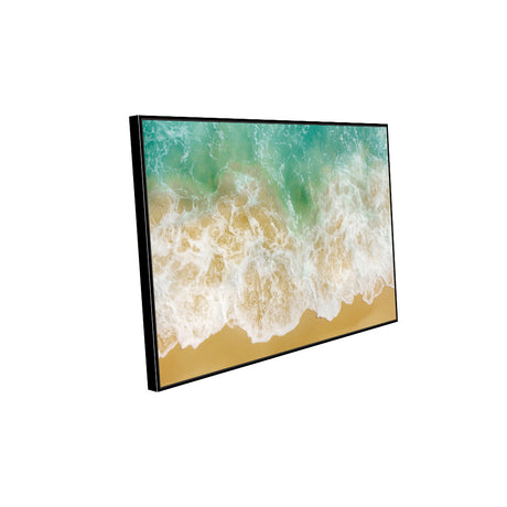 Ocean Waves On Sandy Beach Canvas Wall Art