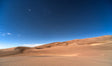 Starry Desert Night - Tranquil Sand Dunes Canvas Wall Art