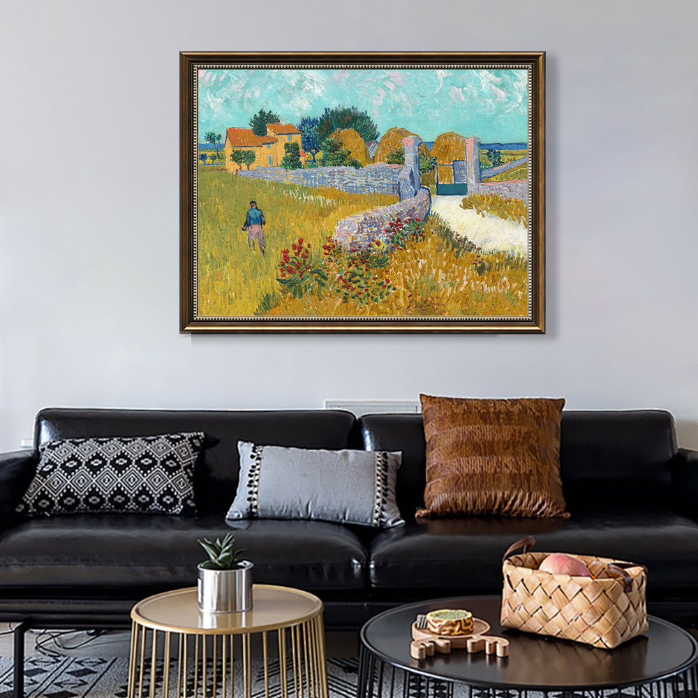 Vincent Van Gogh’s Path Through The Fields - A Timeless Masterpiece Canvas Wall Art