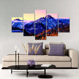 5-Piece Mount Sneffels in Autumn Canvas Wall Art