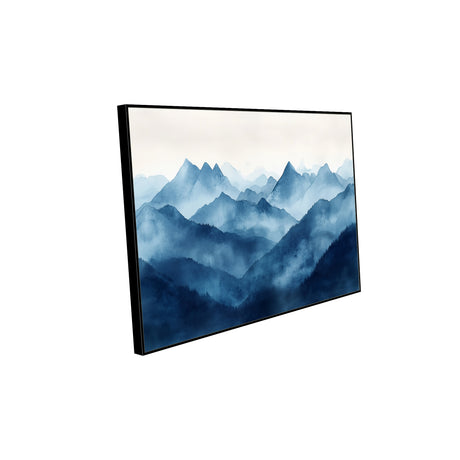 Blue Misty Mountains Canvas Wall Art