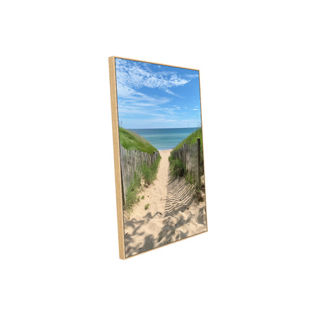 Coastal Bliss: Beach Pathway Canvas Wall Art