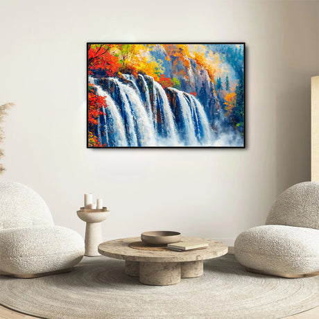 Vibrant Waterfall Canvas Wall Art