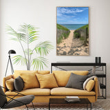 Coastal Bliss: Beach Pathway Canvas Wall Art