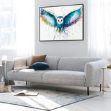 Vivid Barn Owl Canvas Wall Art