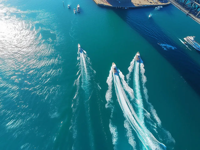 Thrill Of The Waves – Aerial Jet Ski Canvas