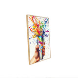 "Explosive Colors in a Glass"-Canvas Wall Art