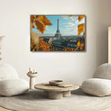 Eiffel Tower In Autumn Canvas Wall Art