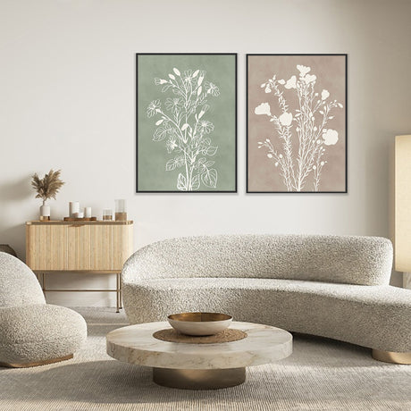 Minimalist Botanical Canvas Wall Art