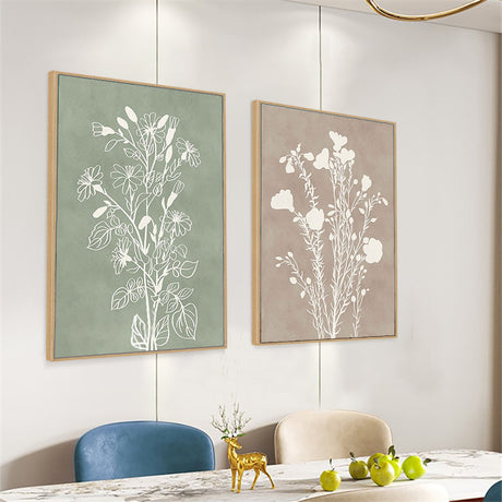 Minimalist Botanical Canvas Wall Art