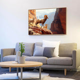 Majestic Mountain Rams Canvas Wall Art