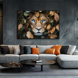 "Majestic Lion in the Wild"-Canvas Wall Art