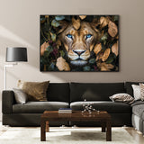 "Majestic Lion in the Wild"-Canvas Wall Art