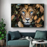 "Majestic Lion in the Wild"-Canvas Wall Art