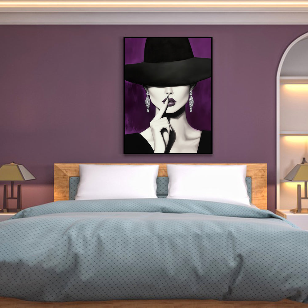 "Silence in Style" - Elegant Canvas Wall Art