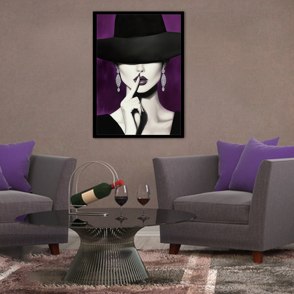 "Silence in Style" - Elegant Canvas Wall Art