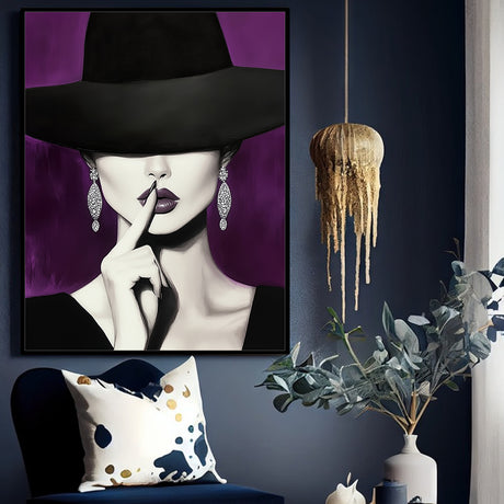 "Silence in Style" - Elegant Canvas Wall Art