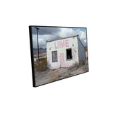 Rustic Abandoned Lime Building Canvas Wall Art