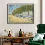 Vincent Van Gogh's Riverside Walk – Tranquil Tree-Lined Path Canvas Wall Art