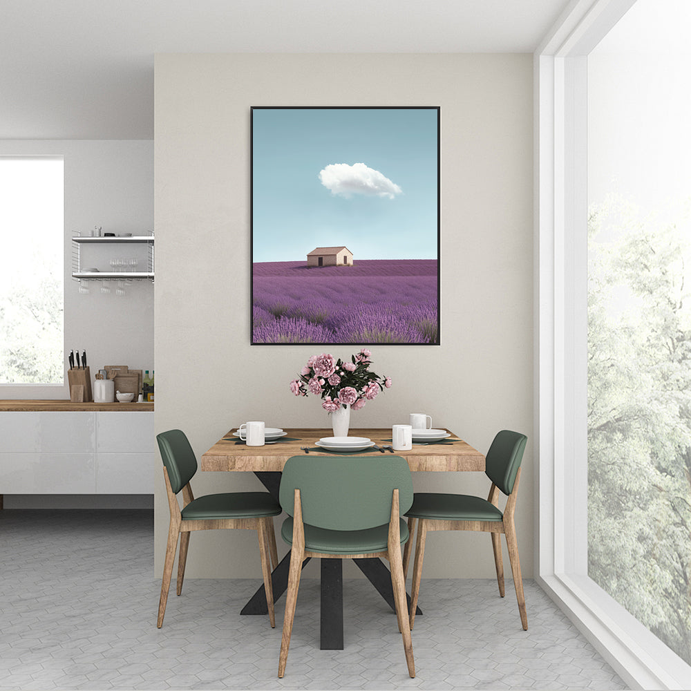 "Lavender Serenity" - Scenic Canvas Wall Art