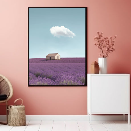 "Lavender Serenity" - Scenic Canvas Wall Art