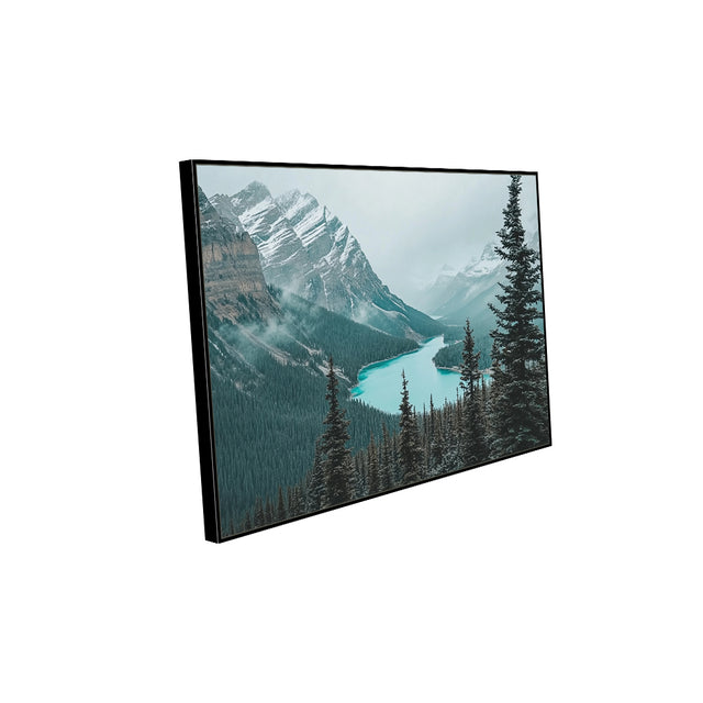 Serene Mountain Lake Canvas Wall Art