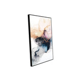 Serene Fluidity: Gold and Ink Wall Art Canvas