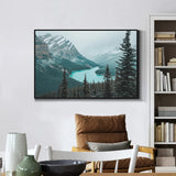 Serene Mountain Lake Canvas Wall Art