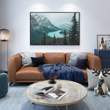 Serene Mountain Lake Canvas Wall Art