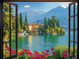 Scenic Lakeview - Window To Paradise Canvas Wall Art