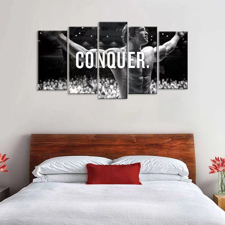 Arnold Schwarzenegger Conquer Canvas Wall Art