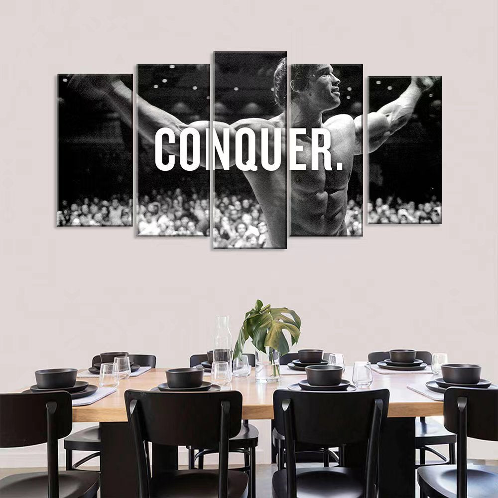 Arnold Schwarzenegger Conquer Canvas Wall Art