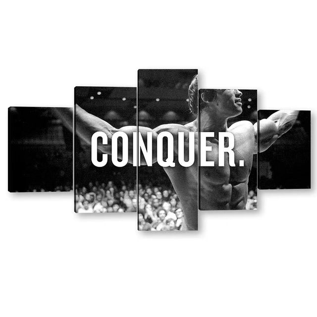 Arnold Schwarzenegger Conquer Canvas Wall Art