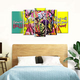 Colorful Bulldog 5-Piece Canvas Wall Art